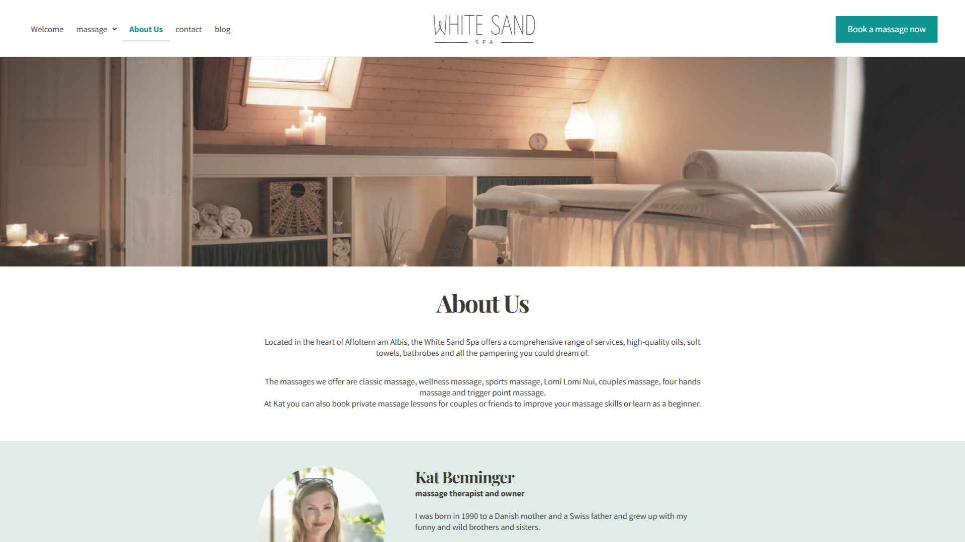 white sand spa-case study